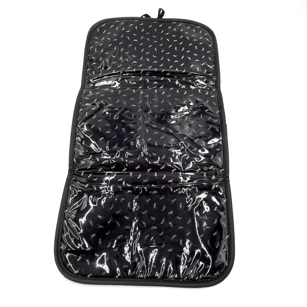 Steve Madden Black Quilted Leather Backpack Baby Bag (BLACK BAG)